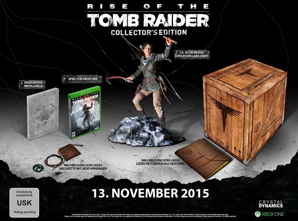 RISE OF THE TOMB RAIDER Collectors Edition Xbox One